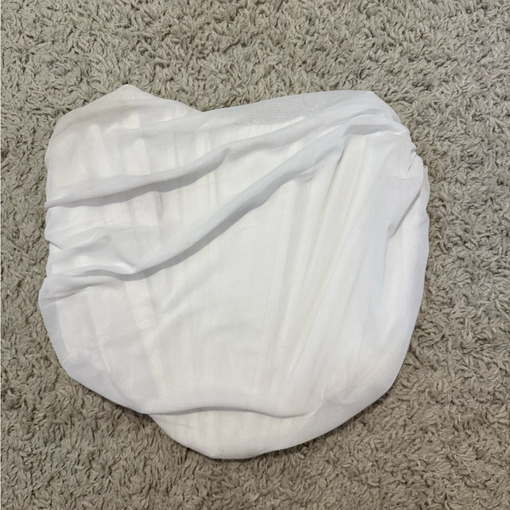 White corset top
